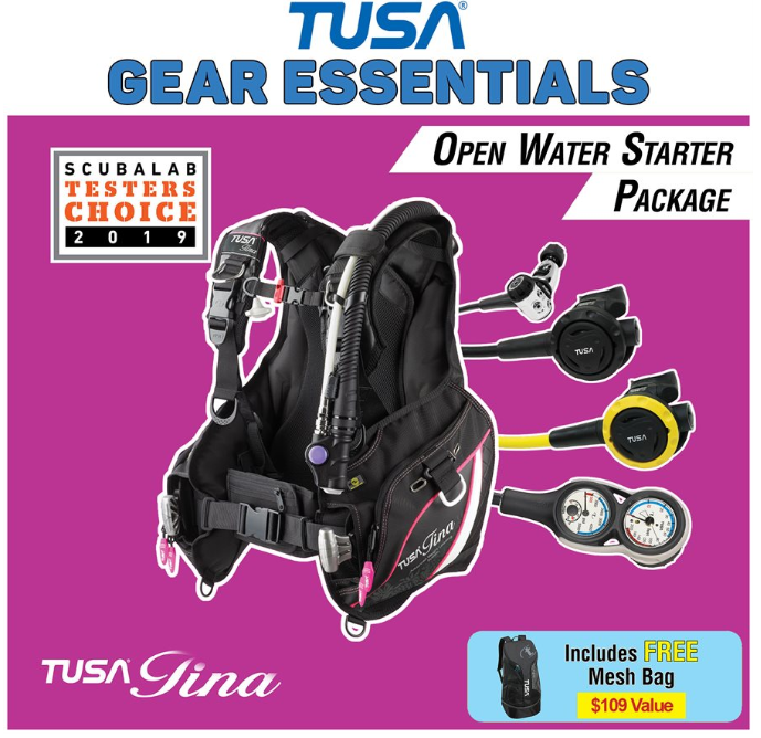 TUSA Tina Women's Open Water Starter Package – Pink
