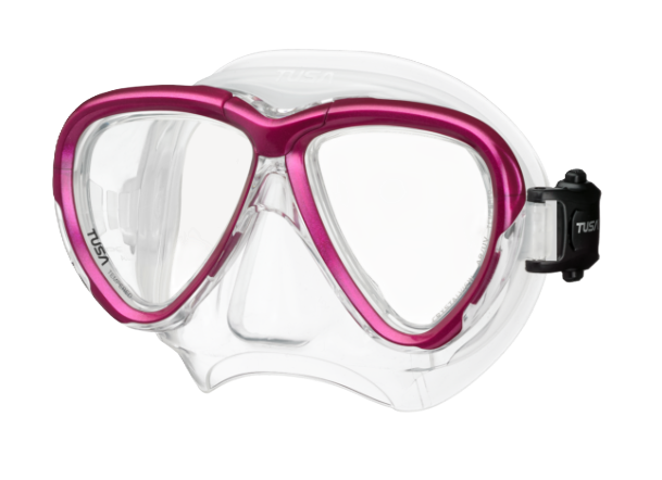 TUSA Intega Mask – Premium Low-Profile Scuba Diving Mask with Freedom Technology Rose Pink
