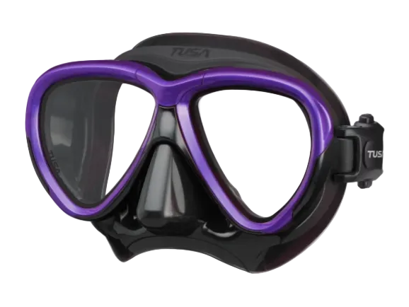 TUSA Intega Mask – Premium Low-Profile Scuba Diving Mask with Freedom Technology Vivid Purple