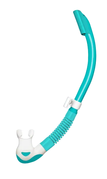 TUSA Platina II Hyperdry Snorkel – Premium Semi-Dry Snorkel with Hyperdry Technology Mint White Silicone