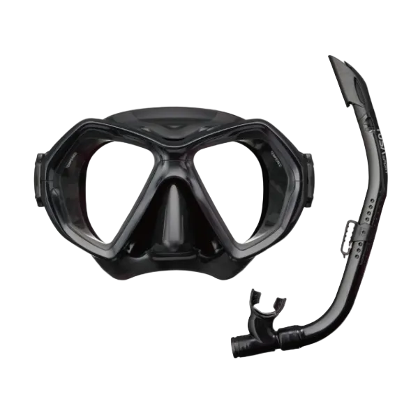 TUSA X-PLORE Mask & Snorkel Combo – Premium Adult Snorkeling Set with Eco Packaging Black
