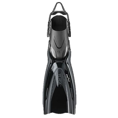 TUSA HyFlex Switch Fin – Modular High-Performance Open Heel Scuba Diving Fin - Black