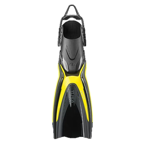 TUSA HyFlex Switch Fin – Modular High-Performance Open Heel Scuba Diving Fin - Flash Yellow