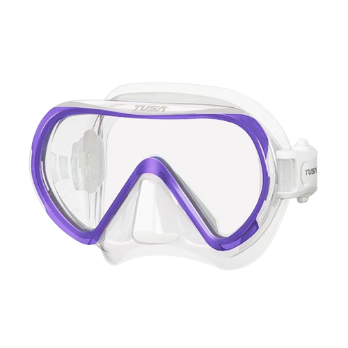 TUSA Ino Mask – Premium Single Lens Scuba Diving Mask with 3D SYNQ Technology Vivid Purple