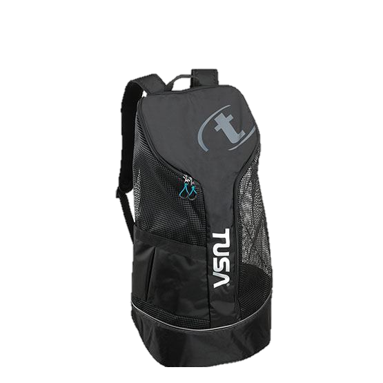 TUSA Mesh Backpack – Lightweight Mesh Dive Gear Bag for Scuba & Snorkeling - Black