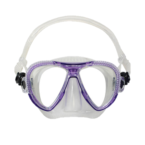 XS Scuba Diamond Mask – Low Profile Dive Mask with 3D Fit Silicone Skirt Purple