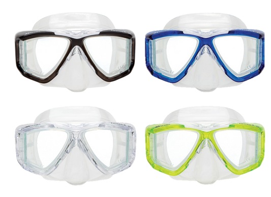 XS Scuba Fusion 2 Jr. Mask – Youth & Small Face Dive Mask with Crystal Silicone Skirt