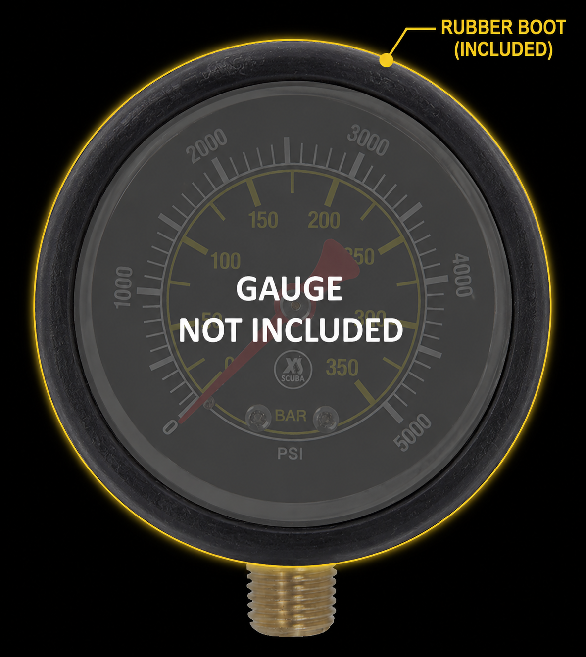 XS Scuba Gauge Boot for GB01 & GB02 Gauges – Protective Silicone Gauge Cover