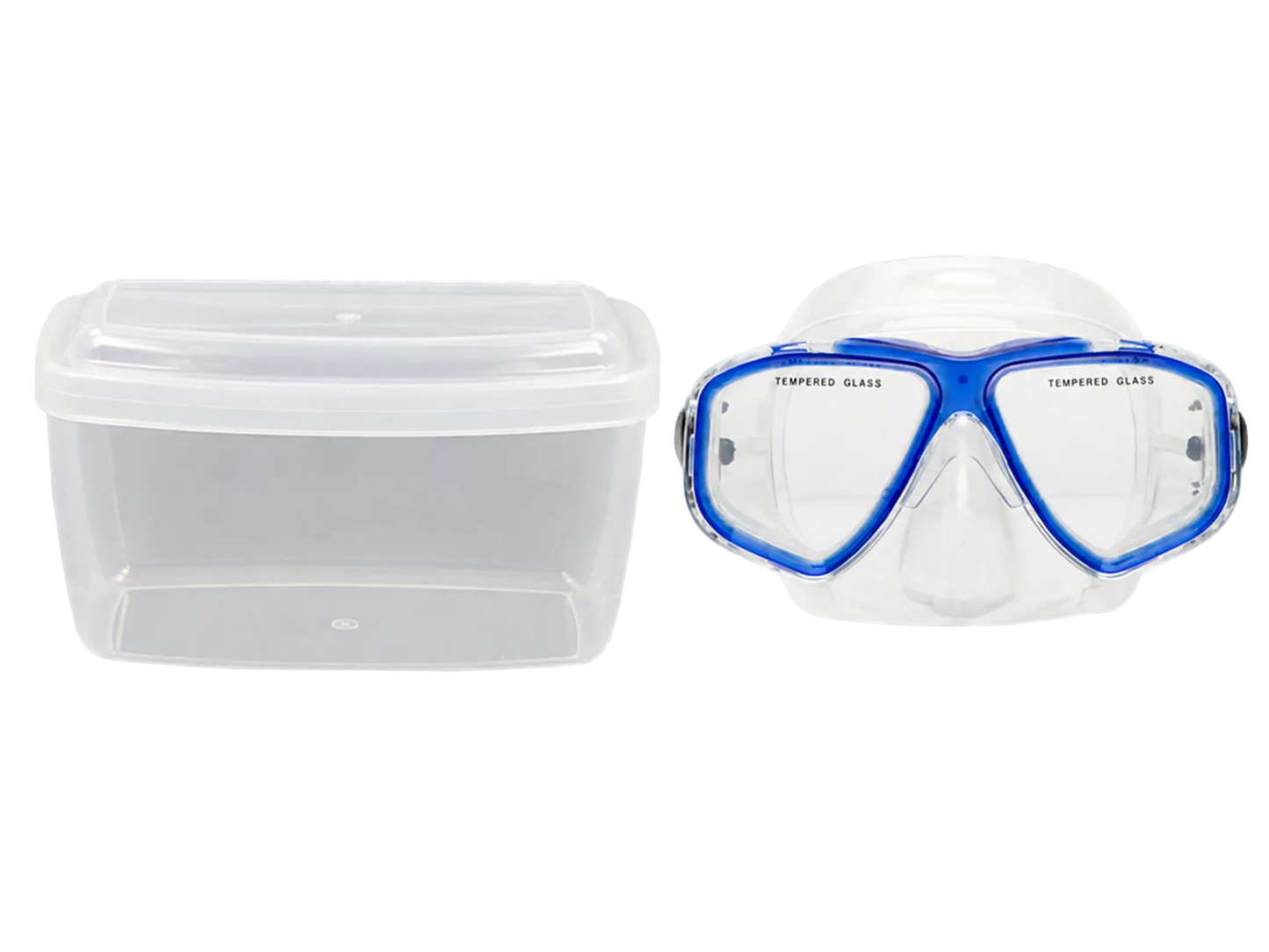 XS Scuba Oceanways Caribbean Mask – Silicone Scuba Diving & Snorkeling Mask Blue with Box