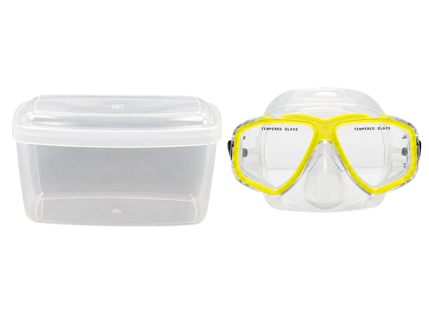 XS Scuba Oceanways Caribbean Mask – Silicone Scuba Diving & Snorkeling Mask Yellow with Box
