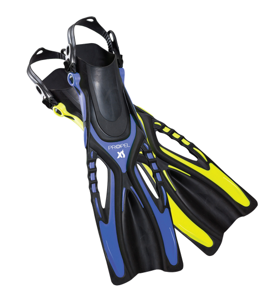 XS Scuba Propel Fins – Adjustable Travel Snorkeling Fins for Adults & Juniors