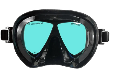 XS Scuba SeaScape RayBlocker-HD Mask – Frameless 2-Window Dive Mask with High Definition Lenses