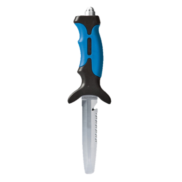 XS Scuba Stryker Dive Knife – 4.75" Stainless Steel Scuba Knife with Serrated Edge - Blunt Tip