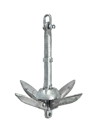 XS Scuba UFO Folding Anchor – Compact Galvanized Dive Anchor