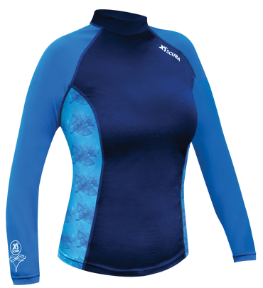 XS Scuba Performance Rash Guard – SPF 50 Long Sleeve Dive & Watersports Protection Shirt - Women's
