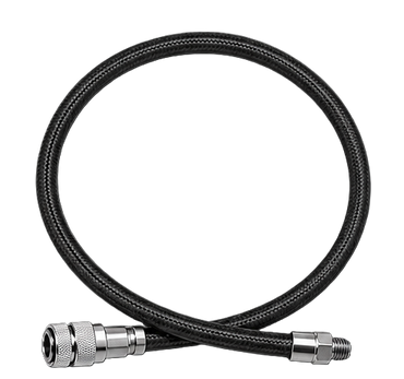 XS Scuba MiFlex BC & Drysuit Quick Disconnect Hose – Lightweight Braided Inflator Hose - Black