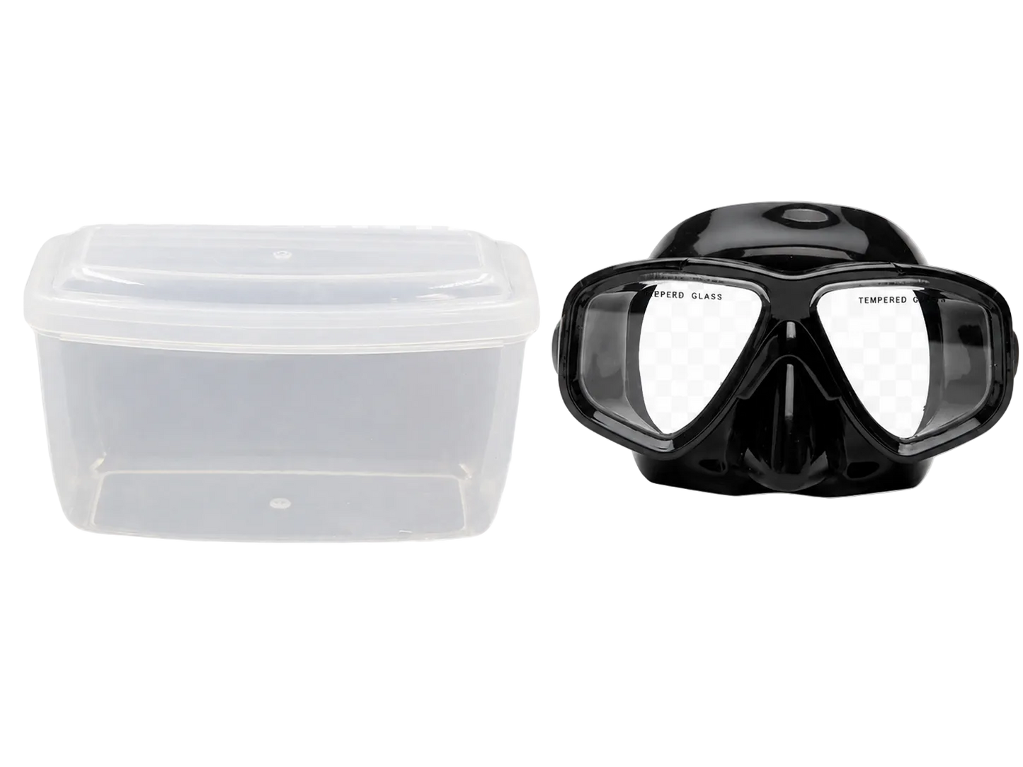XS Scuba Oceanways Caribbean Mask – Silicone Scuba Diving & Snorkeling Mask Black_Black with Box