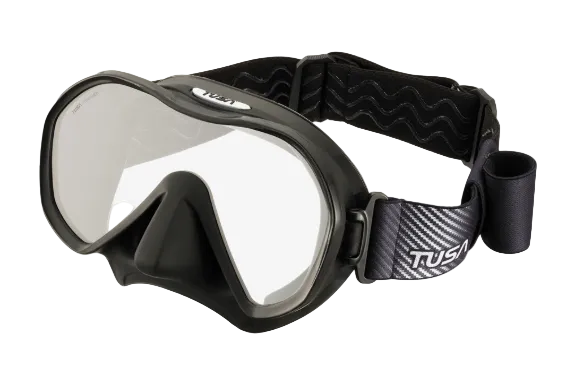 Zensee Mask with Fabric Strap Black Silicone