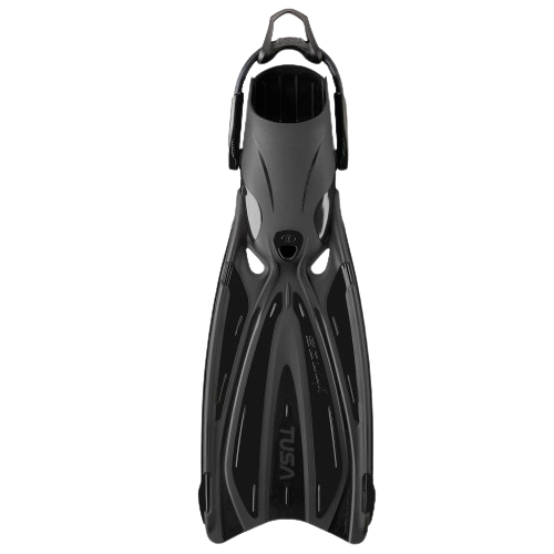TUSA Solla Fin with Bungee Strap – High-Performance Open Heel Scuba Diving Fin Black